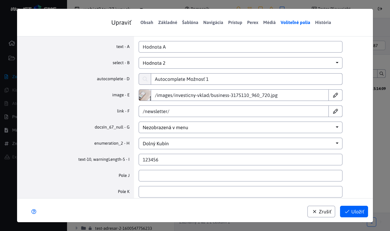 webpages | WebJET CMS